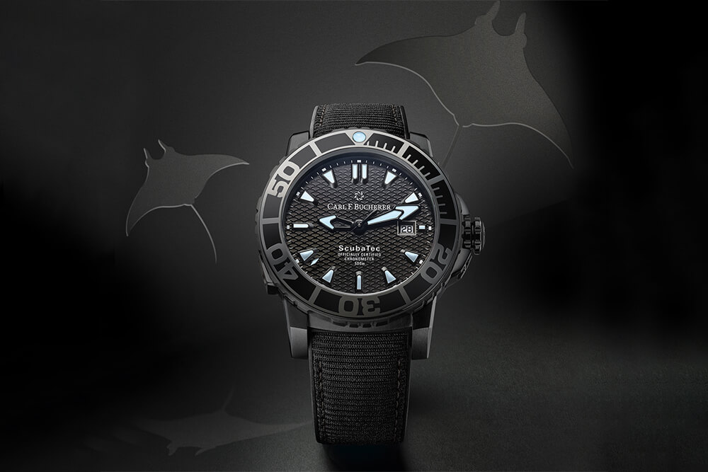 Carl F. Bucherer Patravi ScubaTec小眾黑色手表-復刻表