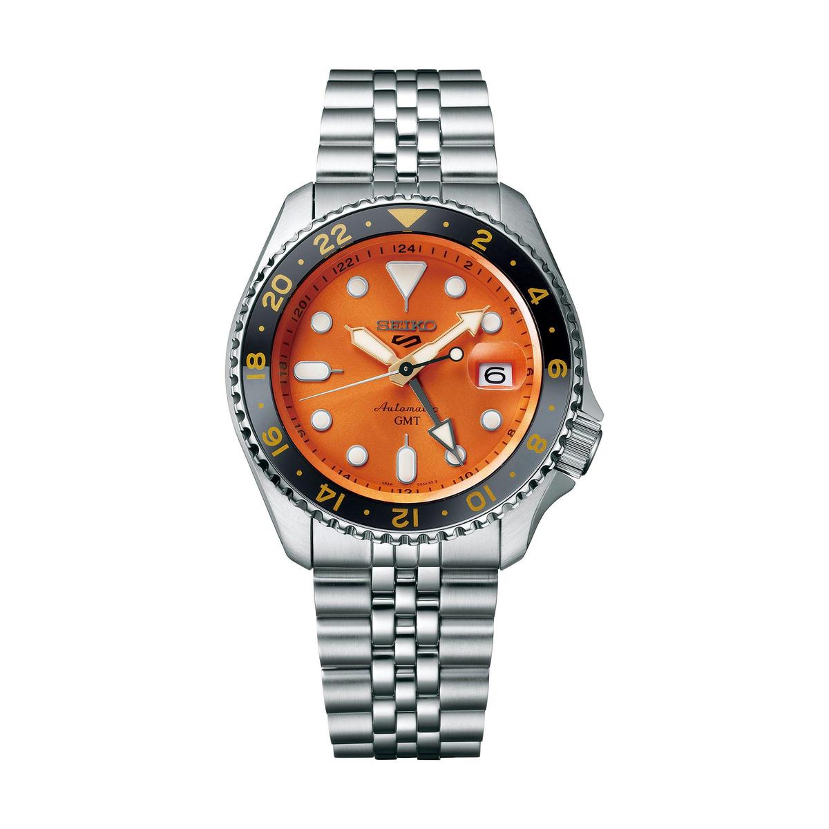 最親民的GMT機械表！SEIKO 5 Sports推出全新GMT 系列-復(fù)刻表