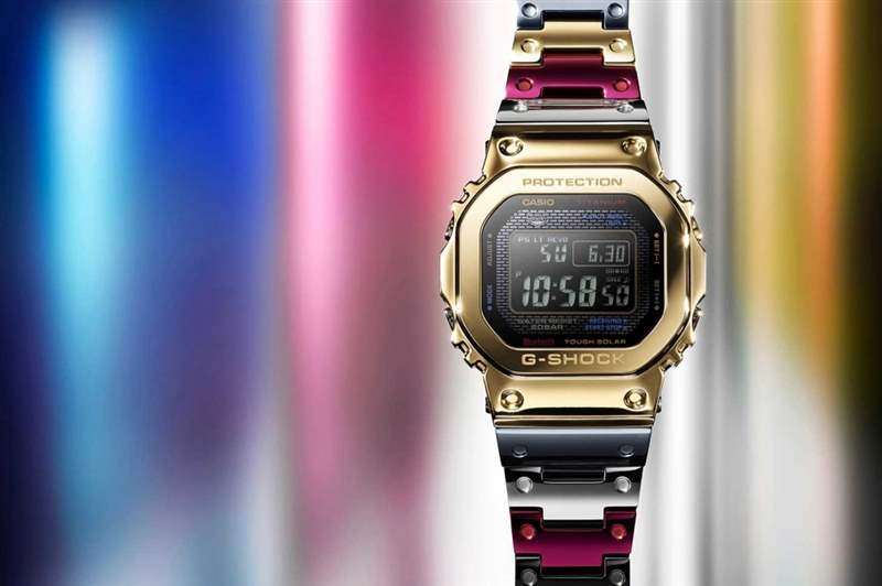 Casio全新G-Shock GMW-B5000TR-9登場｜混色鈦合金鏈帶極搶鏡-復刻表