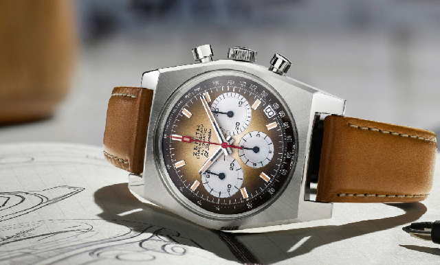 暖棕煙熏調面盤｜ZENITH Chronomaster Revival A385復刻版腕表-復刻表