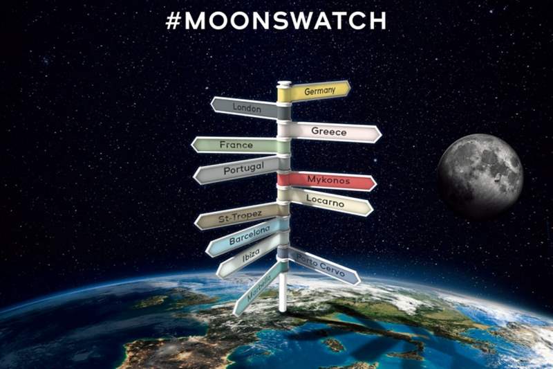 11顆移動(dòng)的行星！Swatch MoonSwatch的歐洲夏季巡演-復(fù)刻表