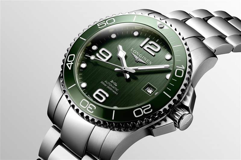 浪琴表 HydroConquest橄欖綠色表盤手表L3.785.4.06.6-復刻表