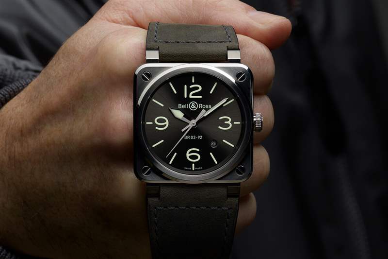 柏萊士Bell & Ross BR03-92 Grey Lum手表-復刻表