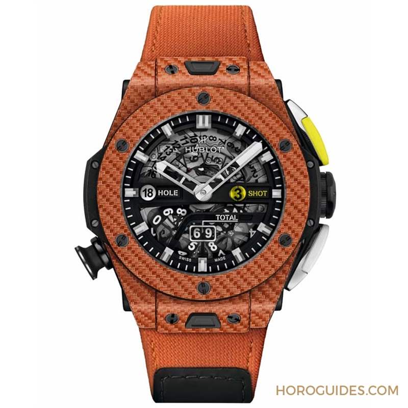 橘色、超輕量、可計桿數，Hublot Big Bang Unico高爾夫球表新色亮相-復刻表
