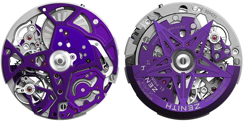 真力時天頂 DEFY 21 紫外線-復刻表