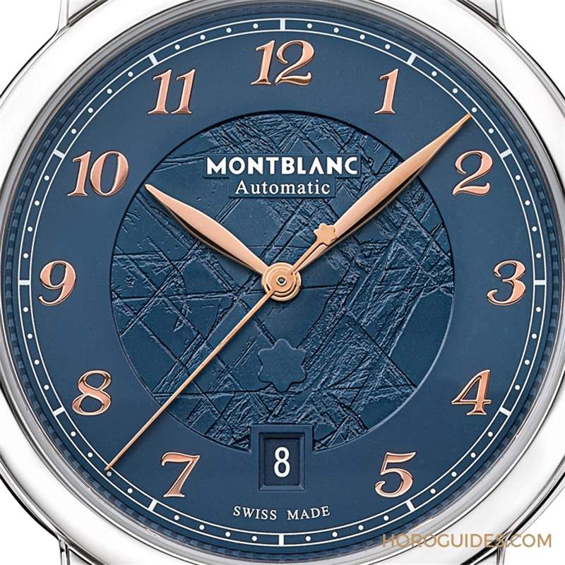 冰川紋藍面,暮色下的白朗峰頂印象|Montblanc明星傳承系列限量新作-復(fù)刻表