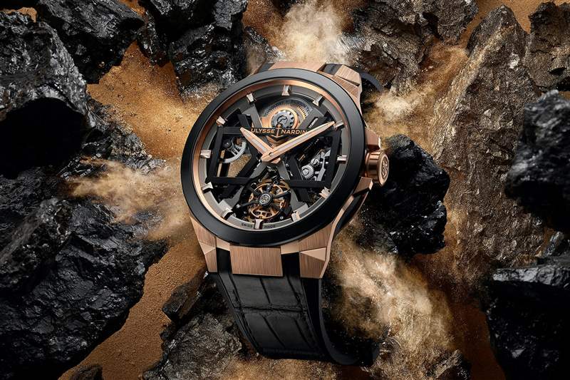 雅典表Ulysse Nardin Blast系列1723-400經典機械設計腕表-復刻表