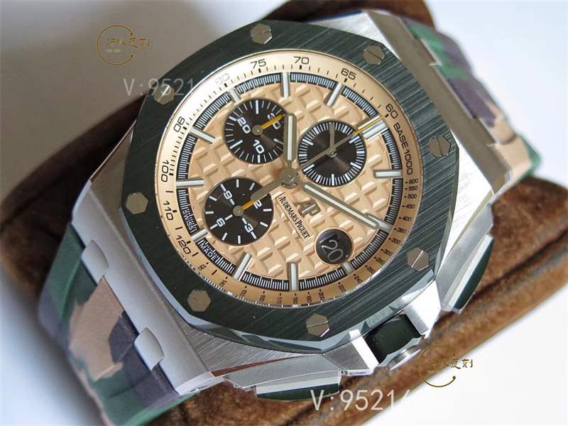 JF廠AP愛彼26400迷彩色皇家橡樹離岸型計時復(fù)刻表做工怎么樣-復(fù)刻表