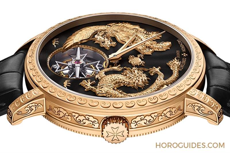 龍鳳戲珠，江詩丹頓Traditionnelle陀飛輪腕表-復(fù)刻表