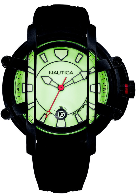 Nautica諾蒂卡NMX 300幽靈騎士熒光綠表盤手表 Nautica諾蒂卡NMX 300幽靈騎士熒光綠表盤手表-復刻表