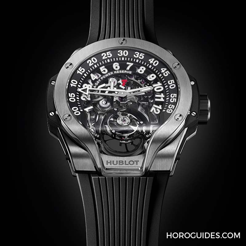HUBLOT全新MP-13雙軸陀飛輪雙逆跳腕表挑戰(zhàn)極限工藝-復刻表
