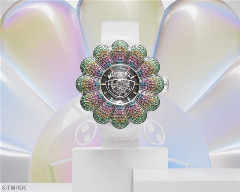 MP-15村上隆陀飛輪Only Watch腕表(圖片來源:Hublot) Hublot再聯乘村上隆獨一無二微笑之花震撼作-復刻表