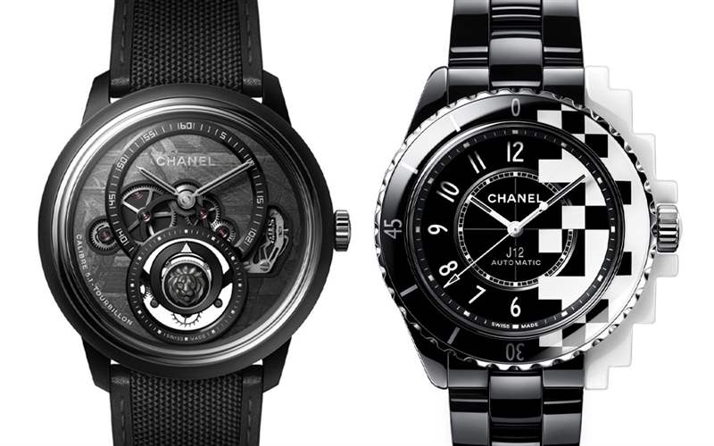 Chanel香奈兒新品亮點(diǎn):Monsieur de Chanel隕石盤(pán)陀飛輪,J12 Cyber??netic黑白像素-復(fù)刻表
