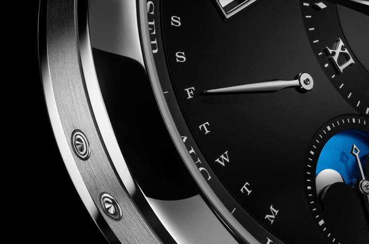 朗格Lange 1萬年歷新添鉑金黑面款式-復(fù)刻表
