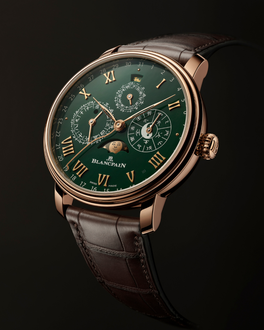 走入新周期，BLANCPAIN Villeret中華年歷紅金綠面版「龍」重登場！-復(fù)刻表