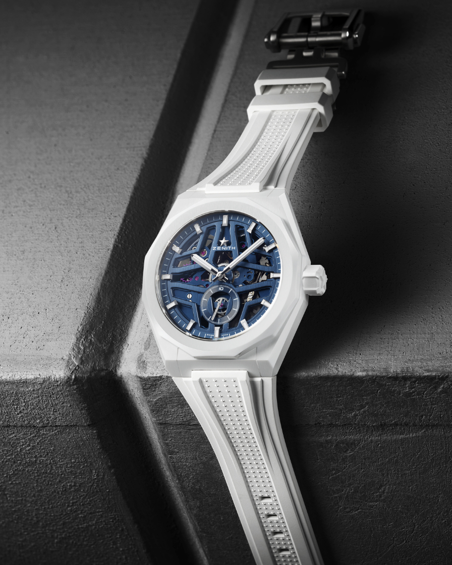 真力時(shí)新品Defy Skyline Skeleton陶瓷夏日白手表-復(fù)刻表