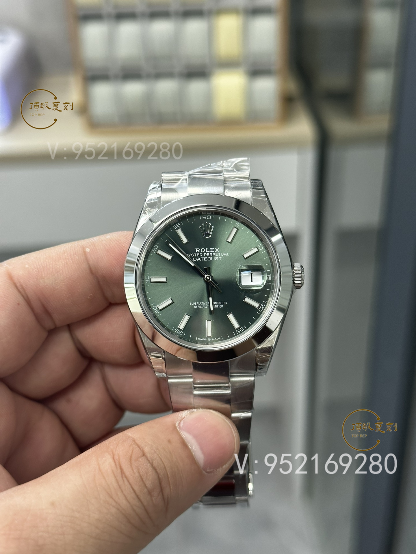 VS廠(chǎng)勞力士日志系列3235薄荷綠腕表:色彩與工藝的雙重革新-復(fù)刻表