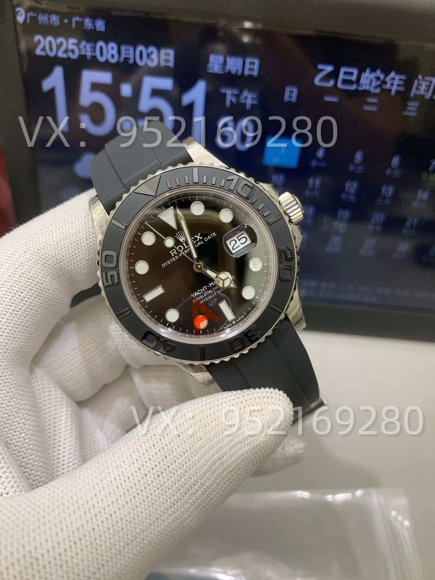VS廠勞力士白金游艇做工怎么樣,升級(jí)V3版丹東3235機(jī)芯重量149G-復(fù)刻表