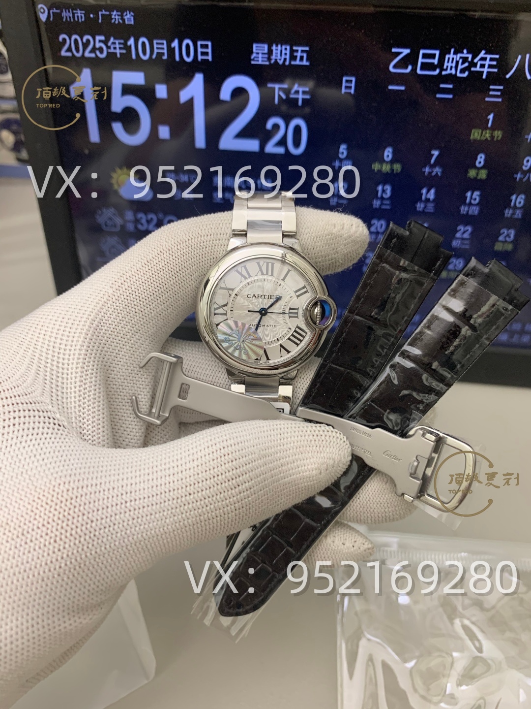AF廠卡地亞33mm女士藍(lán)氣球怎么樣，076一檔機(jī)芯！-復(fù)刻表